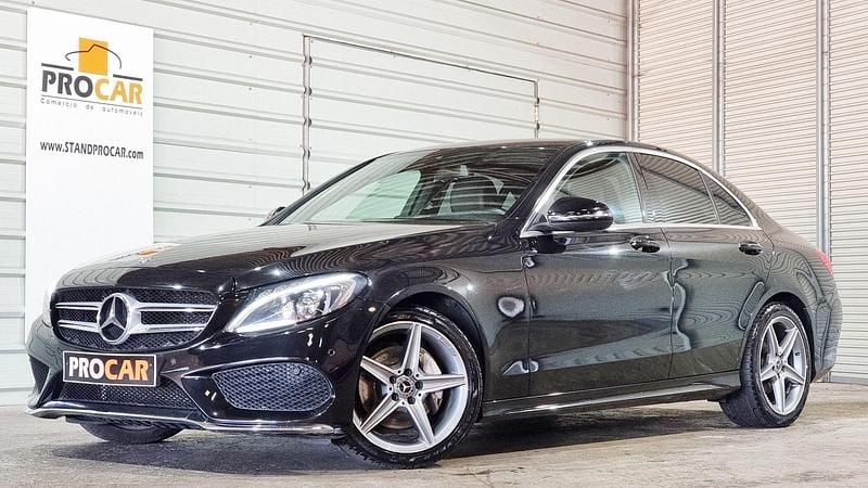 Preto Usado 2017 Mercedes C180 AMG line Carrinha | € 21.500 (Preço justo) - Imagem 1/4