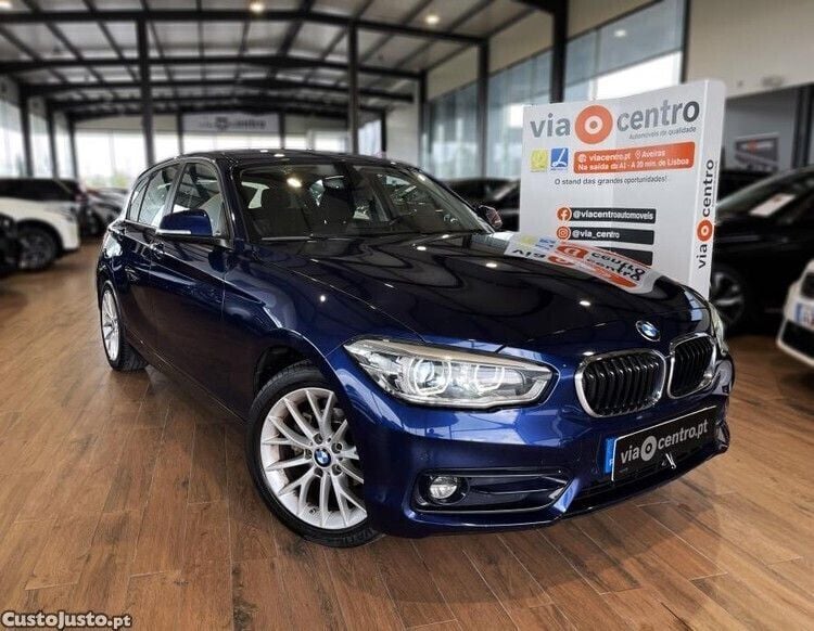 Azul Usado 2018 BMW 114 Advantage Citadino | € 16.400 (Preço elevado) - Imagem 1/1