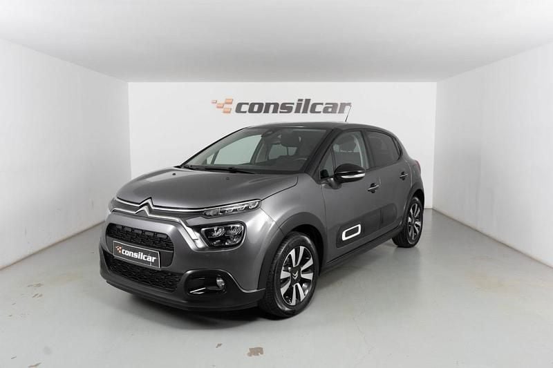 Cinza Usado 2024 Citroën C3 PureTech Citadino | € 14.980 (Bom preço) - Imagem 1/4