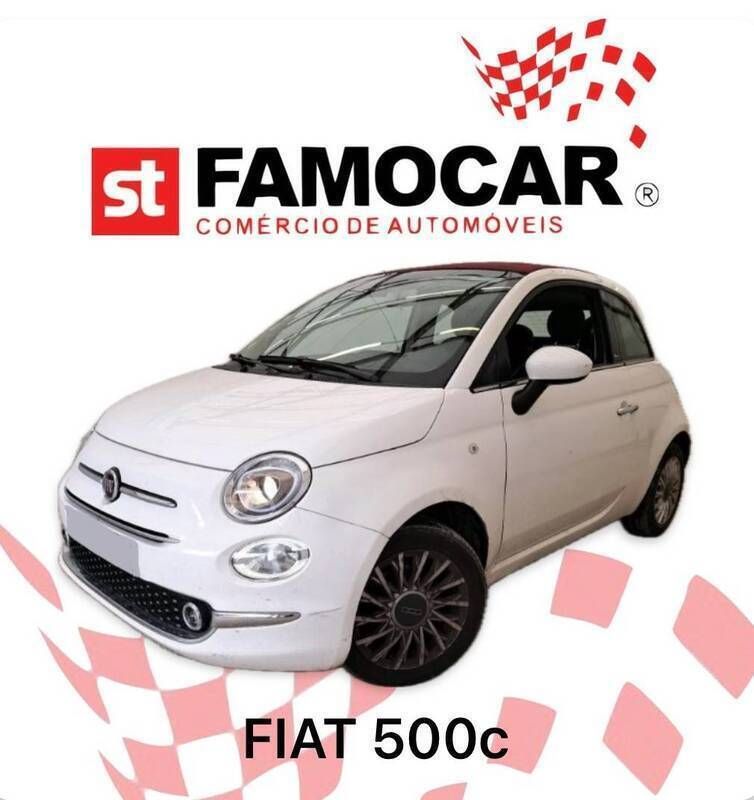 Branco Usado 2019 Fiat 500C Lounge Cabrios | € 11.880 (Preço justo) - Imagem 1/1