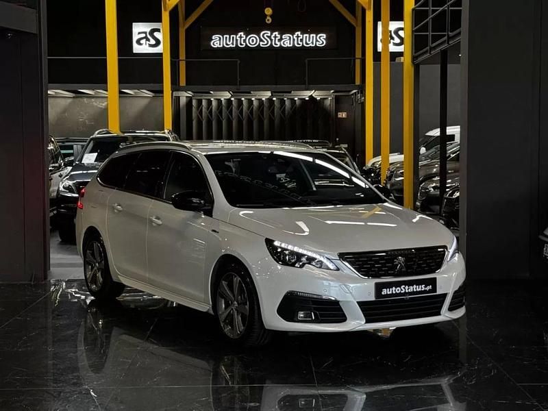 Branco Usado 2020 Peugeot 308 SW GT-line Carrinha | € 14.990 - Imagem 1/4