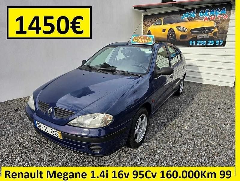 Azul Usado 1999 Renault Mégane | € 1.450 - Imagem 1/4