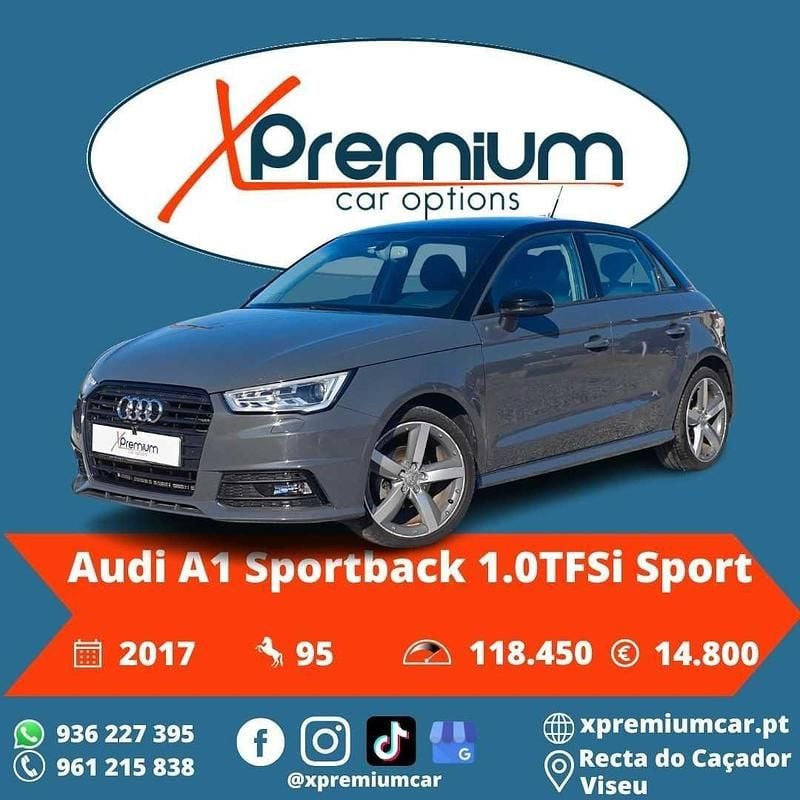 Cinzento Usado 2017 Audi A1 Sportback Citadino | € 14.800 (Preço justo) - Imagem 1/4