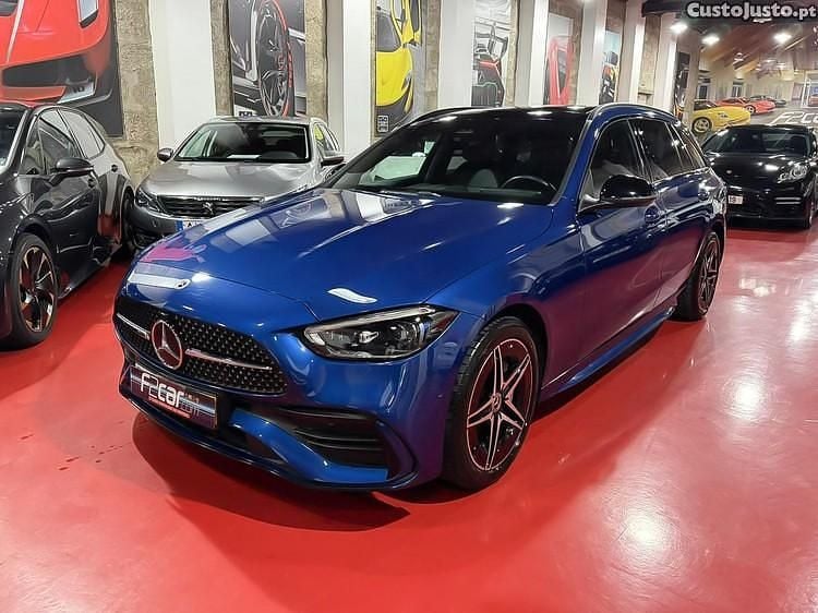Azul Usado 2024 Mercedes C300e AMG line Carrinha | € 48.490 (Bom preço) - Imagem 1/1