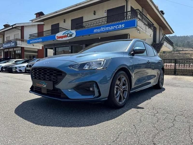 Azul Usado 2021 Ford Focus ST-Line | € 17.990 (Preço justo) - Imagem 1/3
