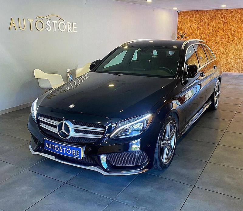 Preto Usado 2015 Mercedes C180 AMG line Carrinha | € 19.990 (Bom preço) - Imagem 1/4