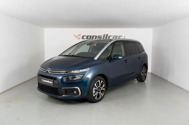Azul Usado 2021 Citroën C4 PureTech Monovolume | € 17.980 (Bom preço) - Imagem 1/4