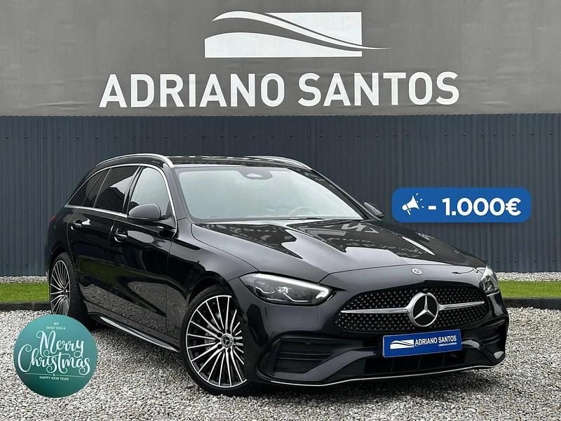 Preto Usado 2022 Mercedes C220 AMG line Carrinha | € 37.900 (Preço elevado) - Imagem 1/4
