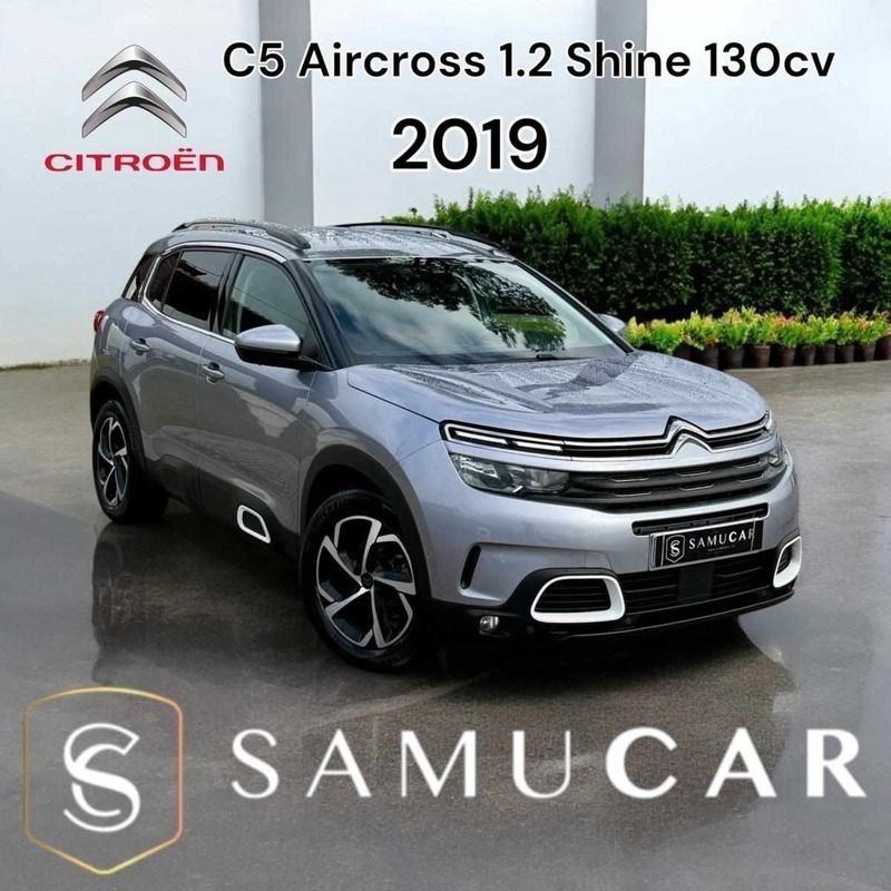 Cinzento Usado 2019 Citroën C5 Aircross PureTech SUV | € 14.990 (Preço elevado) - Imagem 1/4