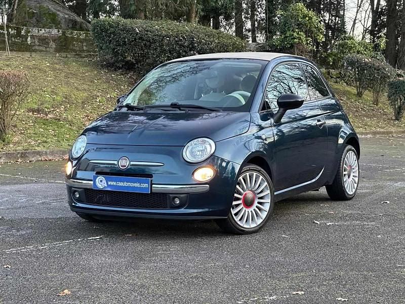 Azul Usado 2013 Fiat 500C Lounge Cabrios | € 7.990 (Preço elevado) - Imagem 1/4
