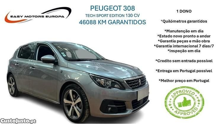 Cinza Usado 2018 Peugeot 308 Sport | € 15.990 (Preço justo) - Imagem 1/1