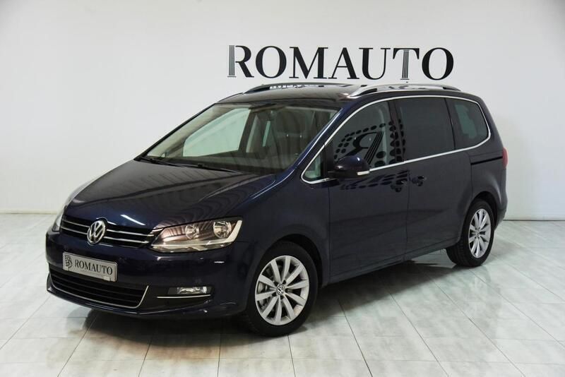Azul Usado 2017 VW Sharan Highline Monovolume | € 22.800 (Super Preço) - Imagem 1/4