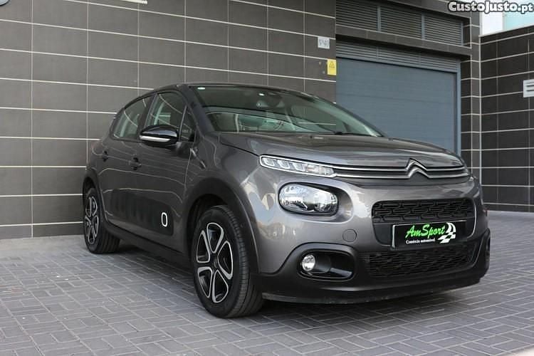 Cinza Usado 2020 Citroën C3 PureTech Citadino | € 11.650 (Super Preço) - Imagem 1/1