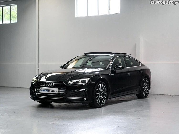 Preto Usado 2019 Audi A5 Sportback S-Line Sedan | € 26.900 (Preço justo) - Imagem 1/1
