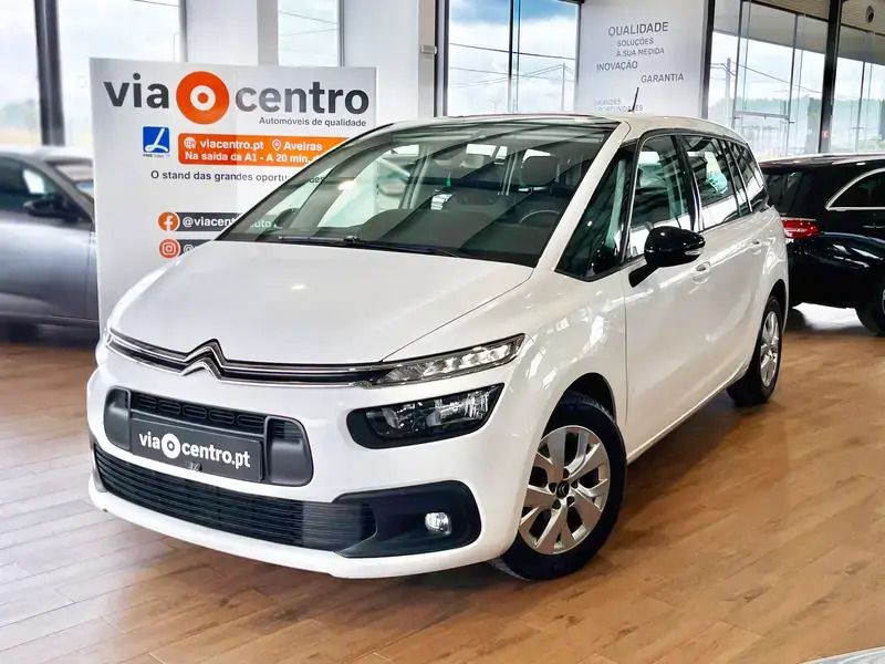 Branco Usado 2021 Citroën C4 SpaceTourer Feel Monovolume | € 18.900 (Preço justo) - Imagem 1/4