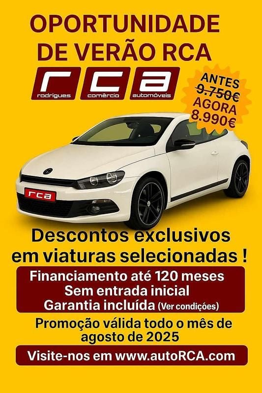 Branco Usado 2009 VW Scirocco Sport Coupé | € 8.990 (Bom preço) - Imagem 1/4