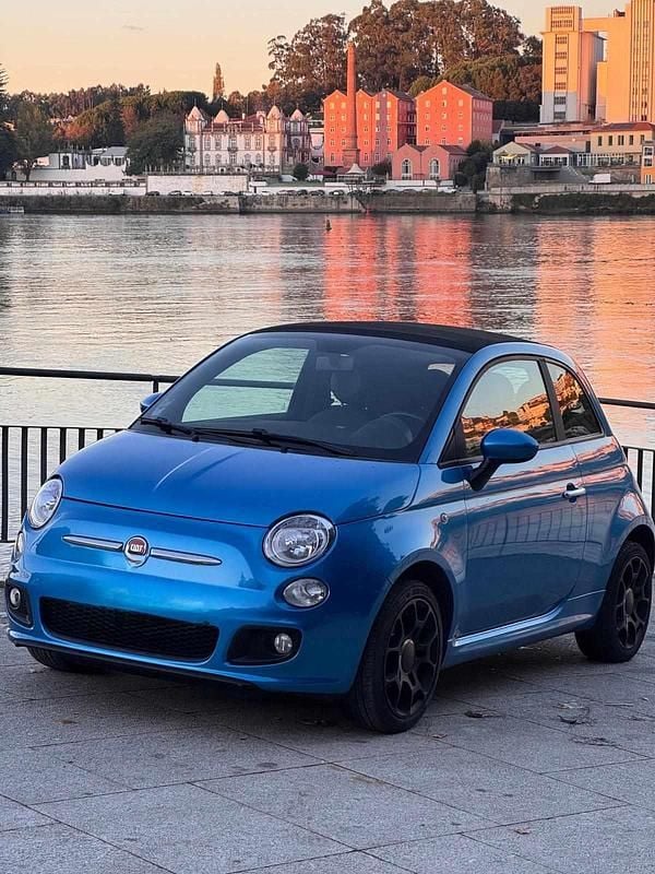 Azul Usado 2014 Fiat 500 | € 8.550 (Bom preço) - Imagem 1/4