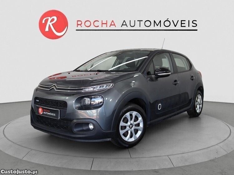 Cinza Usado 2017 Citroën C3 Feel Citadino | € 10.690 (Preço justo) - Imagem 1/1