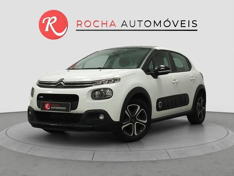 Branco Usado 2017 Citroën C3 PureTech Citadino | € 9.989 (Preço justo) - Imagem 1/4