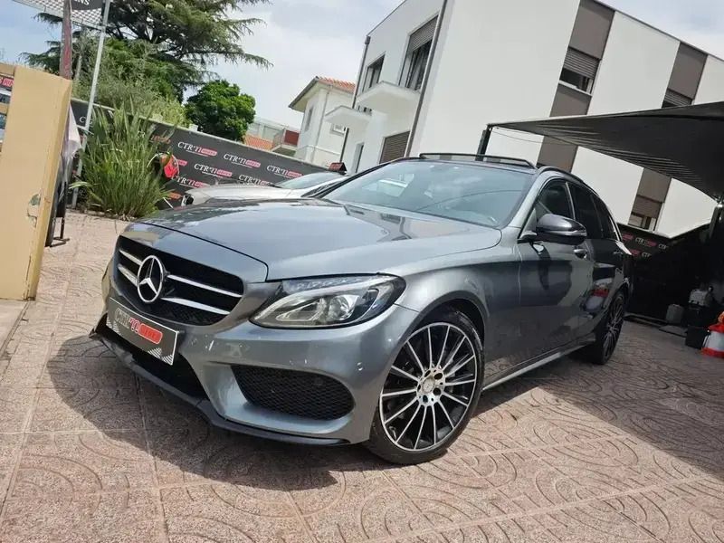 Cinzento Usado 2016 Mercedes C250 AMG line Carrinha | € 26.900 (Preço justo) - Imagem 1/4