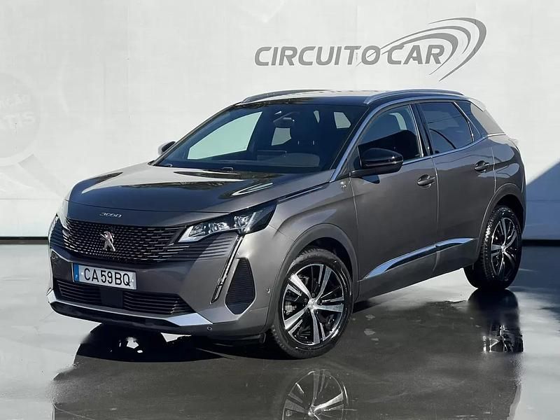Cinzento Usado 2021 Peugeot 3008 GT-line SUV | € 21.600 (Preço justo) - Imagem 1/4