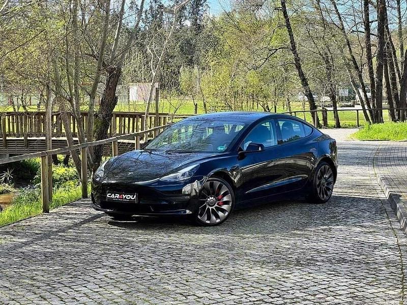 Preto Usado 2022 Tesla Model 3 Performance Sedan | € 40.990 (Caro) - Imagem 1/4