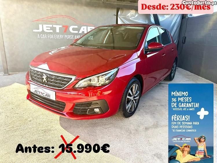 Vermelho Usado 2018 Peugeot 308 Allure Citadino | € 14.990 (Preço elevado) - Imagem 1/1