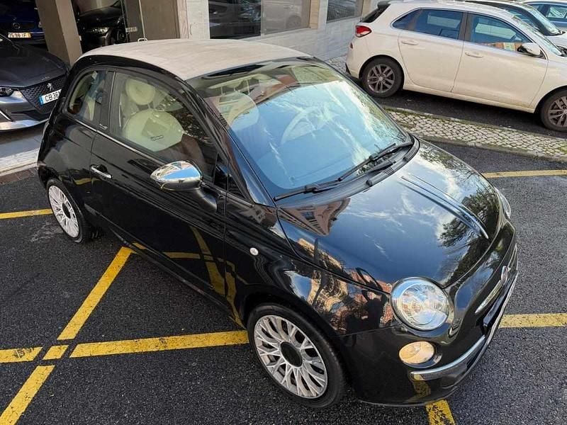 Usado Fiat 500C Lounge 85 HP (62 kW) 2013 Preto Cabrios