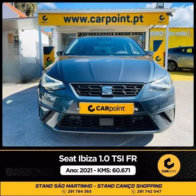 Cinzento Usado 2021 Seat Ibiza FR Citadino | € 20.900 (Caro) - Imagem 1/4