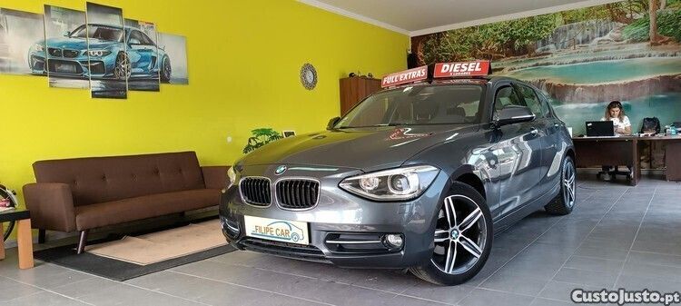 Cinza Usado 2014 BMW 118 Sport Line Citadino | € 14.950 (Preço justo) - Imagem 1/1