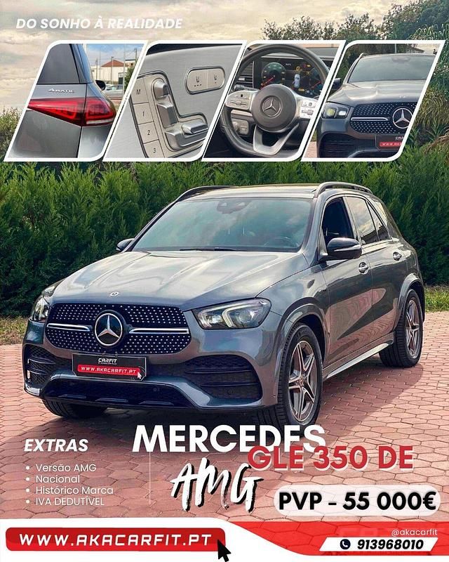 Cinza Usado 2021 Mercedes GLE350 AMG SUV | € 55.000 (Preço justo) - Imagem 1/4