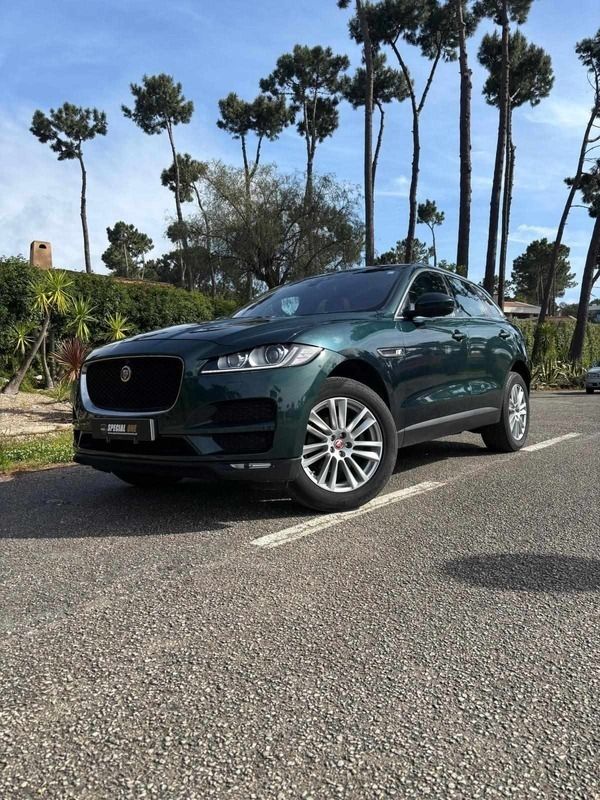 Verde Usado 2017 Jaguar F-Pace Portfolio SUV | € 26.900 (Super Preço) - Imagem 1/4