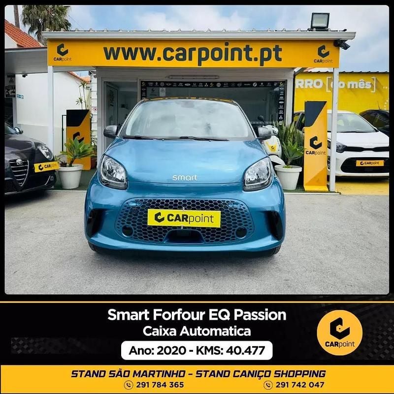 Azul Usado 2020 Smart ForFour Electric Drive Citadino | € 14.900 (Preço justo) - Imagem 1/4