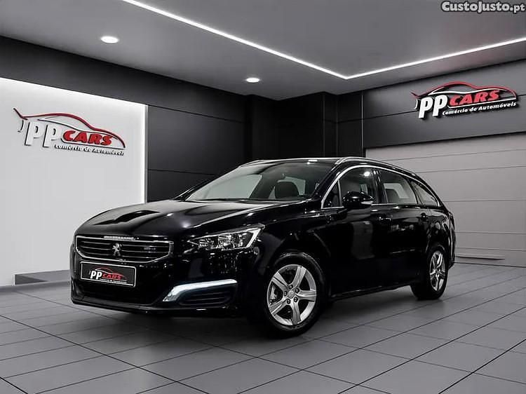 Usado Peugeot 508 Allure 120 HP (88 kW) 2015 Preto Carrinha
