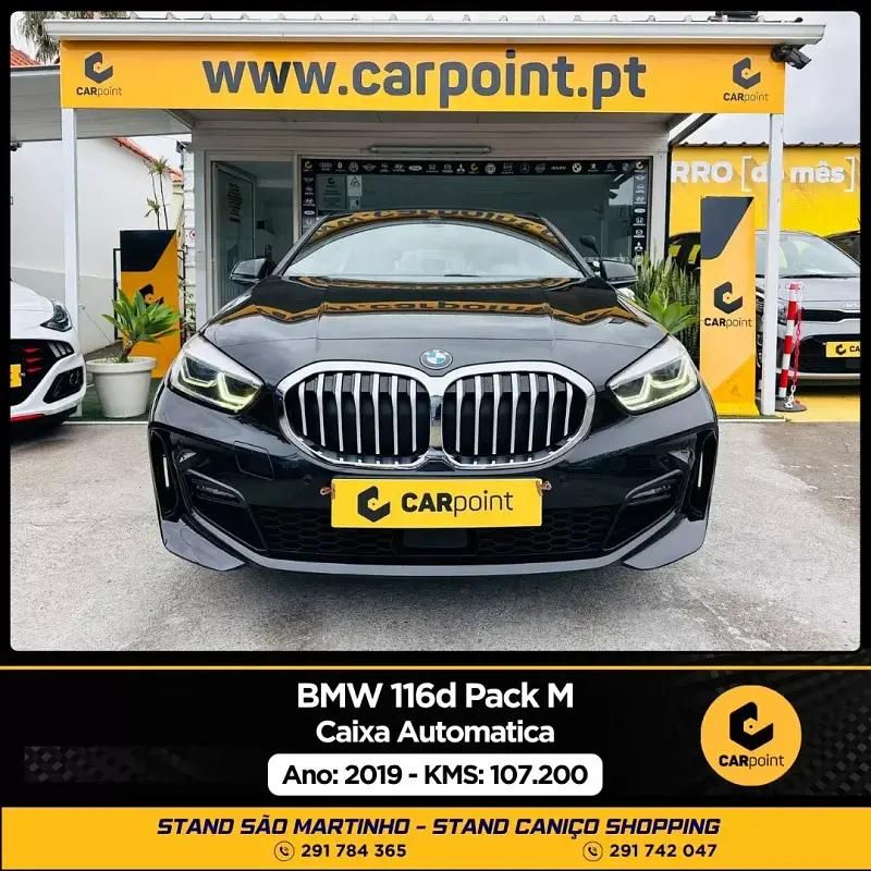 Preto Usado 2019 BMW 116 Citadino | € 26.900 - Imagem 1/4