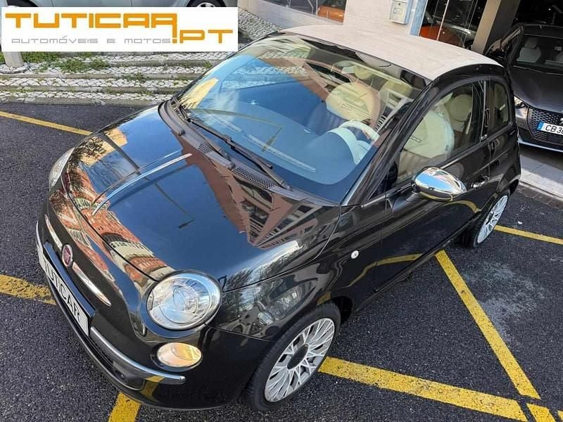 Usado Fiat 500C Lounge 85 HP (62 kW) 2013 Preto Cabrios