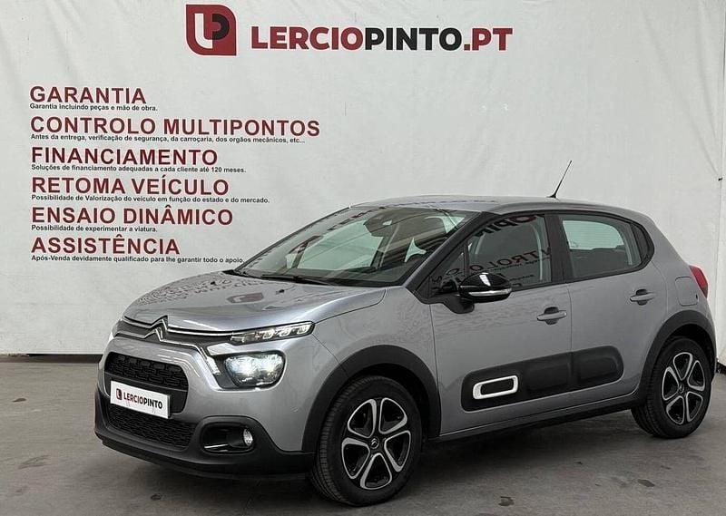 Cinzento Usado 2023 Citroën C3 PureTech Citadino | € 13.950 (Bom preço) - Imagem 1/4