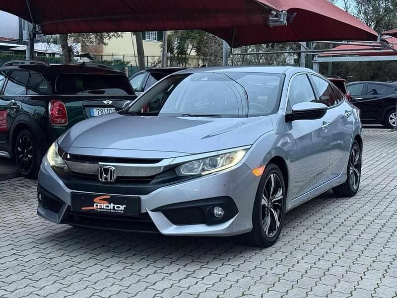 Cinza Usado 2020 Honda Civic Elegance Sedan | € 21.950 (Preço justo) - Imagem 1/4