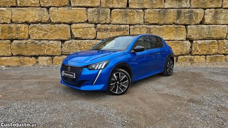 Azul Usado 2020 Peugeot e-208 GT Citadino | € 21.500 (Preço elevado) - Imagem 1/1