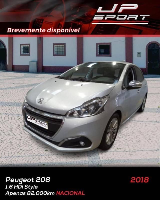Cinzento Usado 2018 Peugeot 208 Citadino | € 13.900 (Caro) - Imagem 1/1