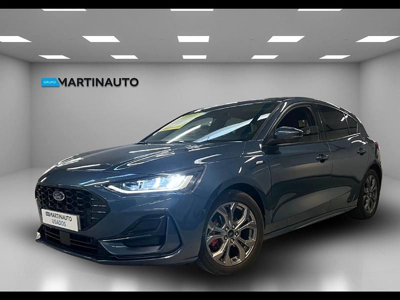 Azul Usado 2022 Ford Focus ST-Line Sedan | € 18.900 (Preço elevado) - Imagem 1/4