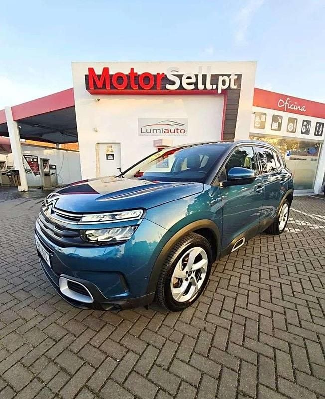 Azul Usado 2021 Citroën C5 Aircross Shine SUV | € 24.500 (Preço justo) - Imagem 1/4