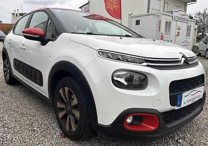 Branco Usado 2018 Citroën C3 PureTech | € 11.750 (Preço justo) - Imagem 1/4