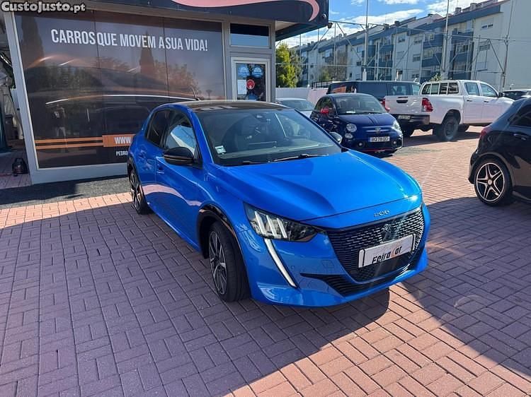 Azul Usado 2020 Peugeot e-208 GT Citadino | € 18.750 (Caro) - Imagem 1/1