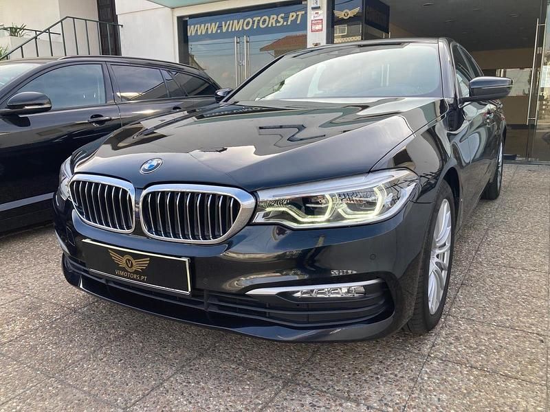 Preto Usado 2018 BMW 520 Luxury Line Sedan | € 32.450 (Caro) - Imagem 1/4