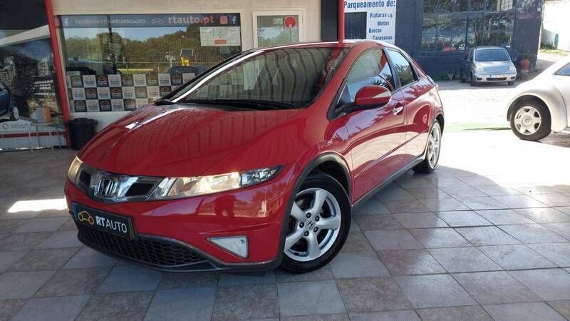 Vermelho Usado 2009 Honda Civic Elegance Citadino | € 7.990 - Imagem 1/4