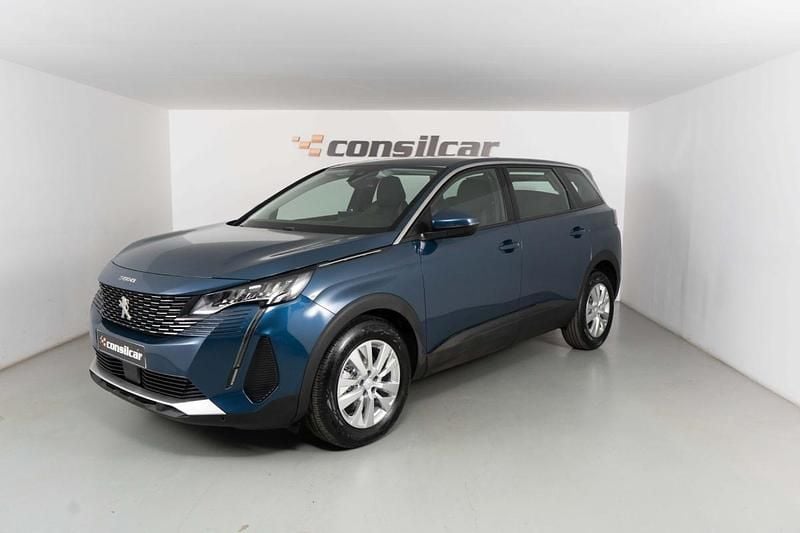 Azul Usado 2021 Peugeot 5008 Active Monovolume | € 19.980 (Preço justo) - Imagem 1/4