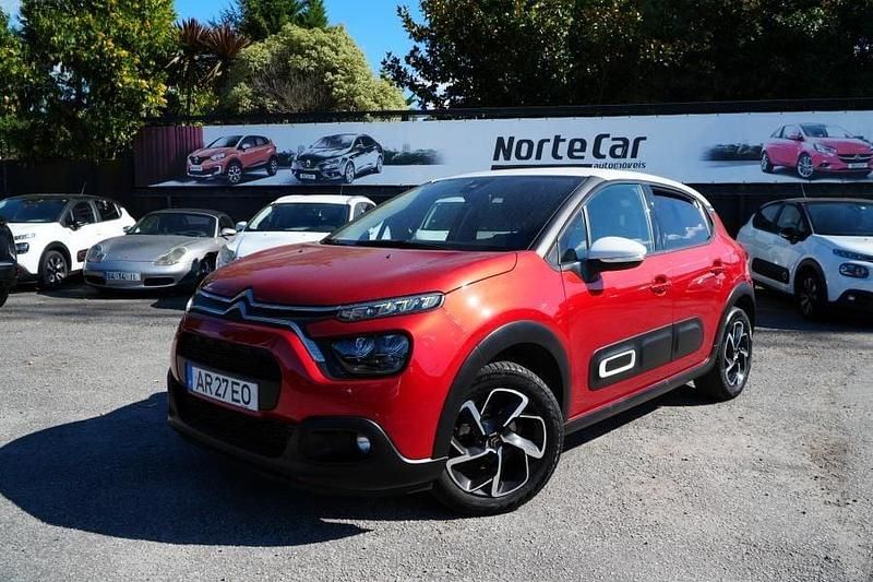 Vermelho Usado 2022 Citroën C3 PureTech Citadino | € 11.350 (Bom preço) - Imagem 1/4