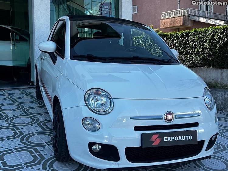 Branco Usado 2015 Fiat 500C Lounge Cabrios | € 9.800 (Bom preço) - Imagem 1/1