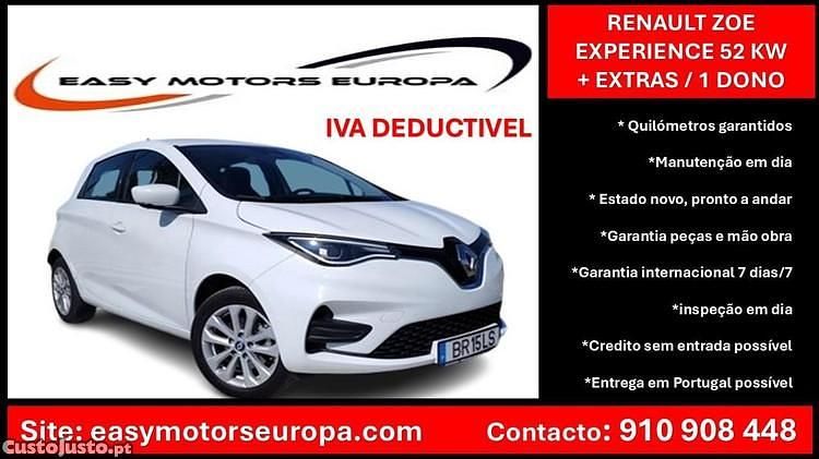 Branco Usado 2020 Renault Zoe Experience Citadino | € 14.790 (Preço justo) - Imagem 1/1